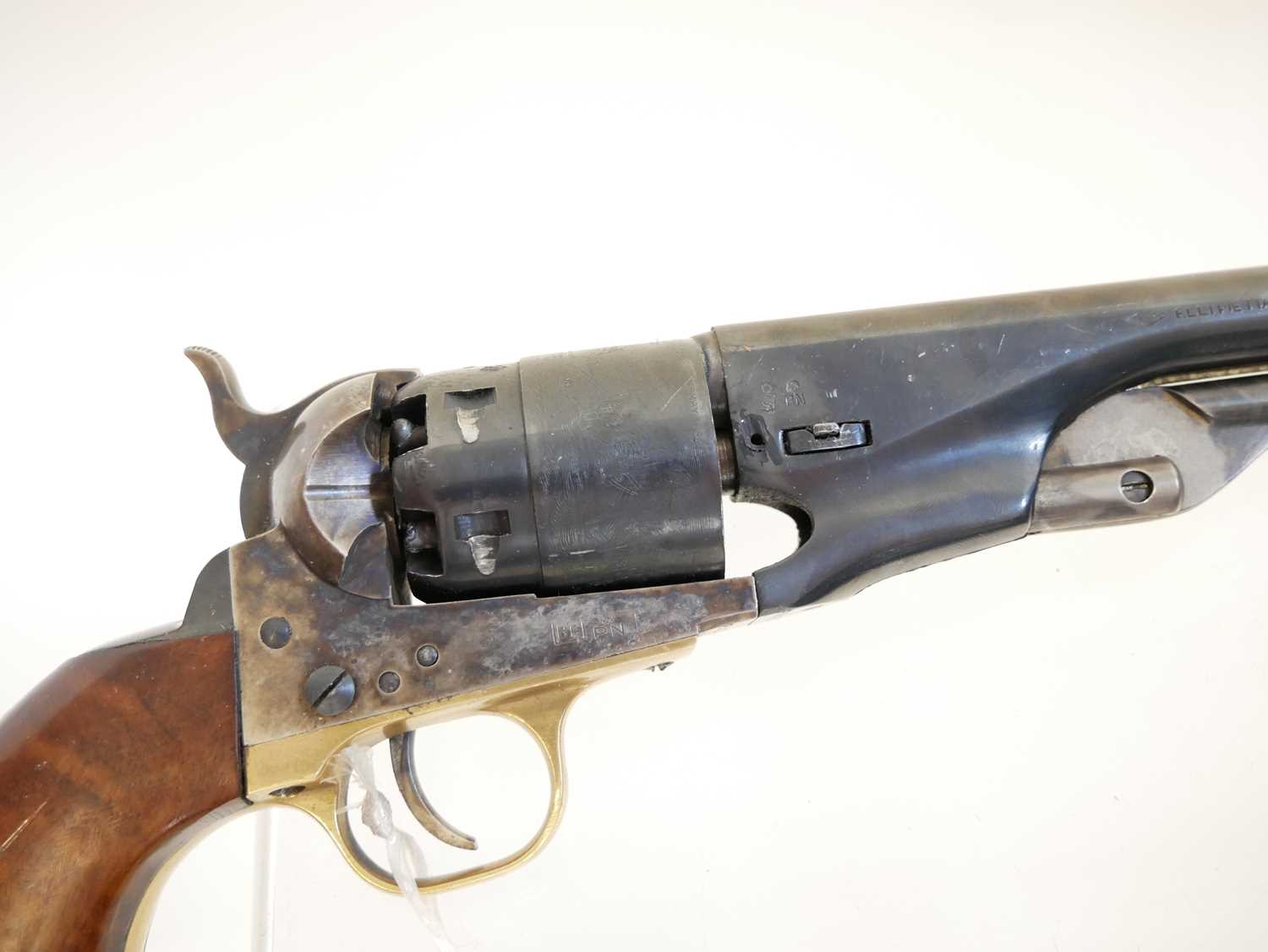Deactivated Pietta copy of an 1860 pattern Colt army percussion .44 revolver, 8inch barrel, serial - Image 3 of 8