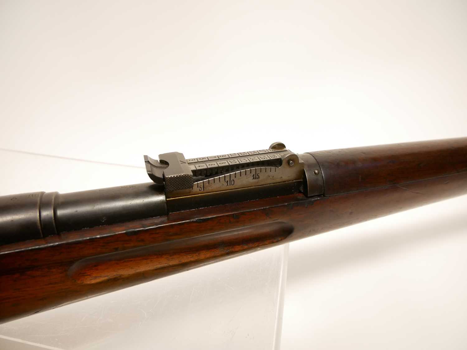 Schmidt Rubin 1911 7.5mm straight pull rifle, matching serial numbers 458583 to barrel, receiver, - Image 6 of 18