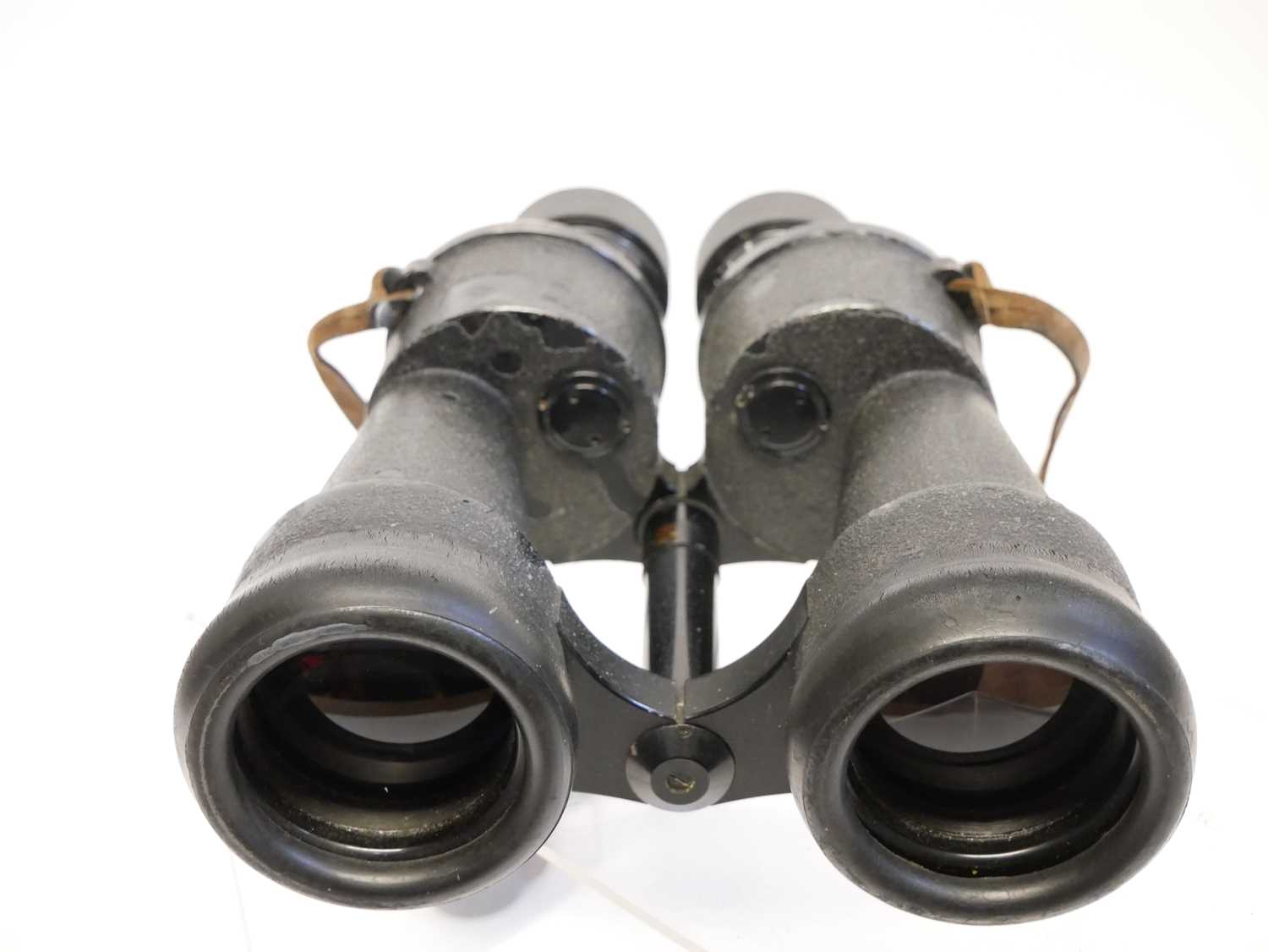 Pair of WWII German U-boat commanders 8x60 binoculars, stamped with manufacturer code BLC for Carl - Image 11 of 16