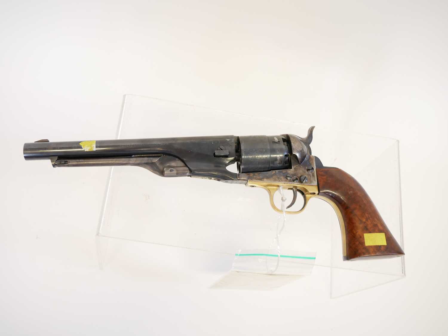 Deactivated Pietta copy of an 1860 pattern Colt army percussion .44 revolver, 8inch barrel, serial - Image 6 of 8