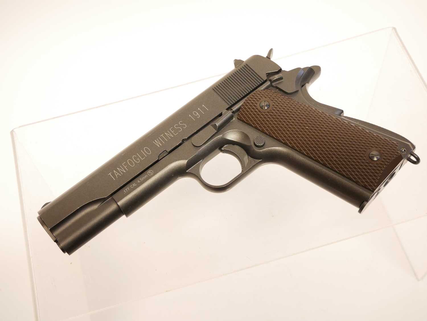 Tanfoglio Witness 1911 .177 air pistol, serial number 10715639, with box and instructions. No - Image 3 of 6