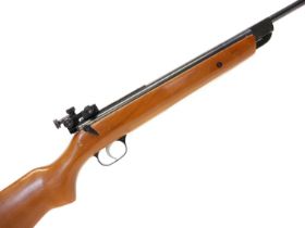 Diana G46 Targeteer .22 air rifle, serial number 1683 stamped to the stock, 17 inch break barrel,