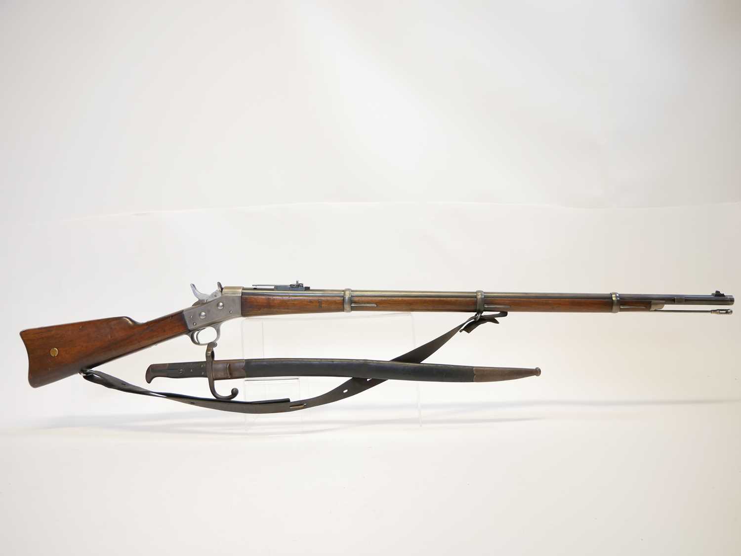 Danish Remington 11.7x51R M.1867 rolling block rifle, serial number 61233, 35inch barrel secured - Image 2 of 17