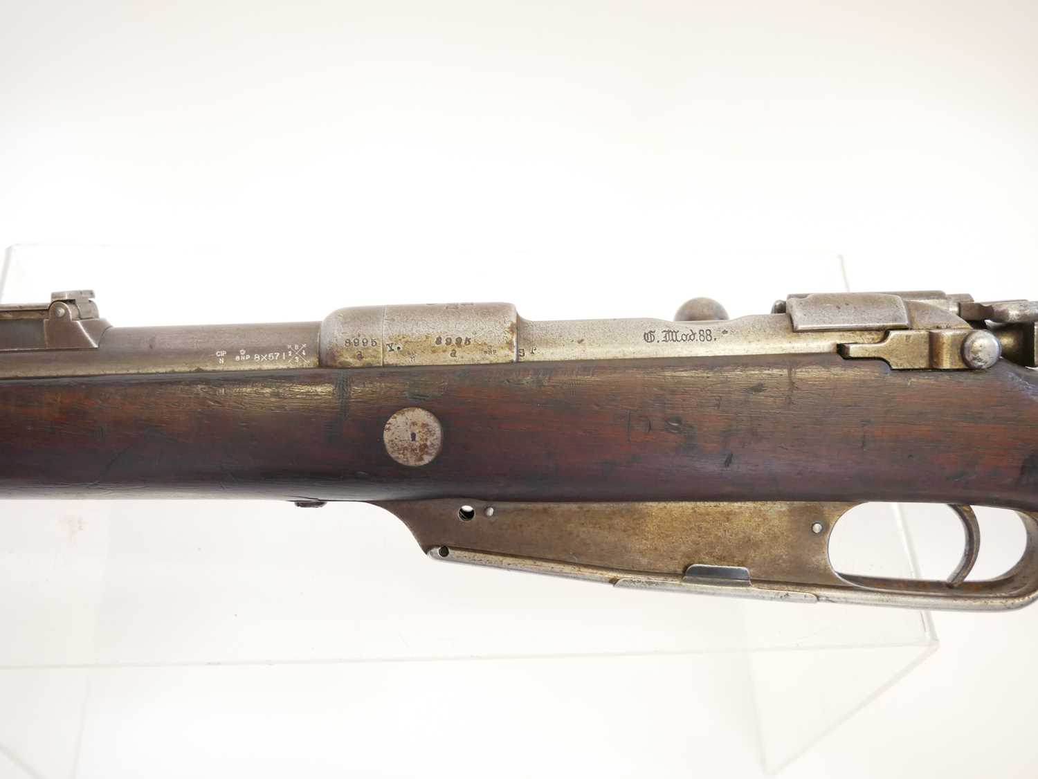 German Danzig G88 7.92 bolt action Commission Rifle, 30 inch barrel with folding ladder sight, - Image 12 of 15