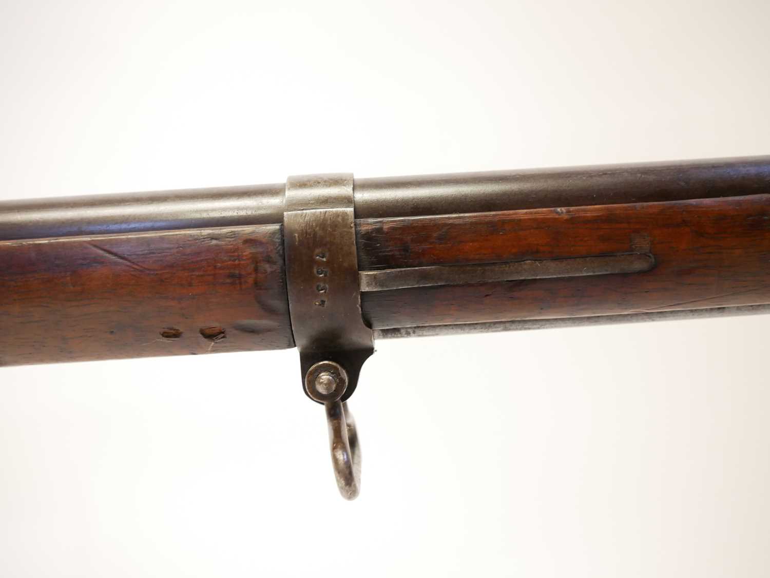 Mauser 1871 pattern 11x60R bolt action rifle, serial number 7537F, 33inch barrel secured by three - Image 12 of 18