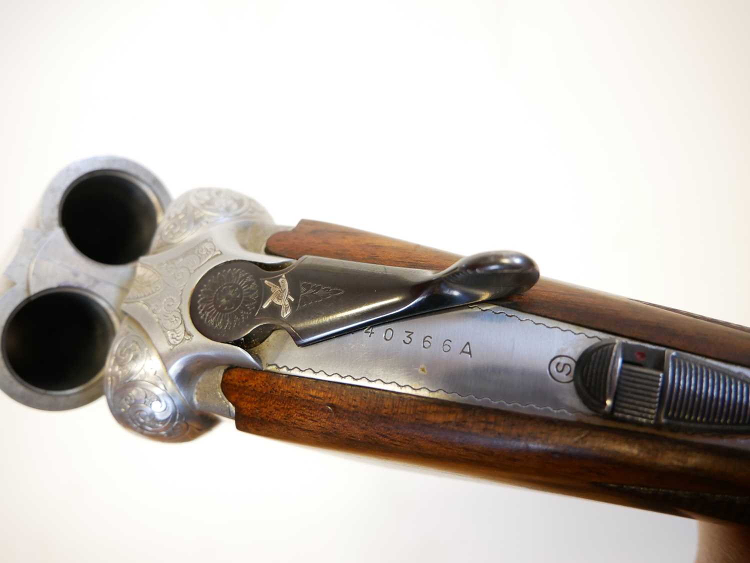 Beretta 12 bore side by side Model 626E shotgun, serial number A40366A, 28inch barrels with half and - Image 11 of 15