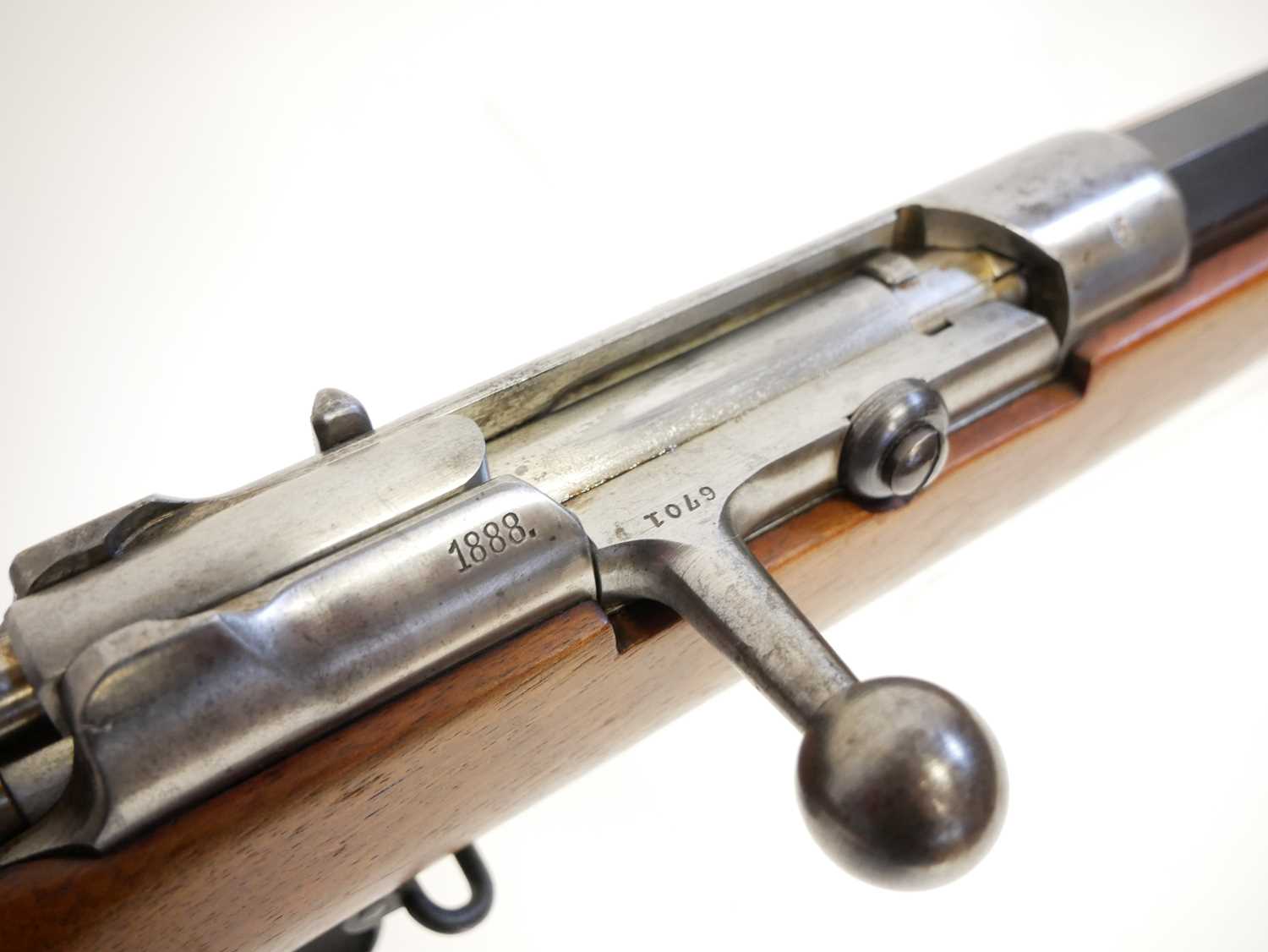 Mauser M1871/84 bolt action rifle 11 x 60R / .43 calibre, matching serial numbers 6701, 30.5" barrel - Image 6 of 20