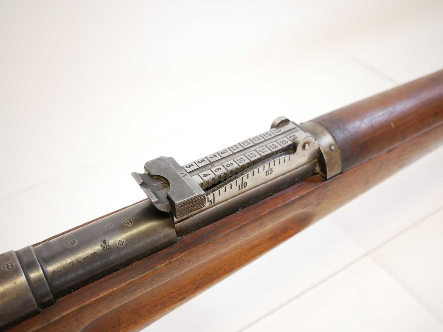 Schmidt Rubin 1911 7.5mm straight pull rifle, LICENCE REQUIRED - Image 6 of 14