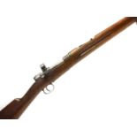 Swedish Mauser 6.5 x 55mm bolt action rifle, serial number 114708 (matching) 30 inch barrel, rear