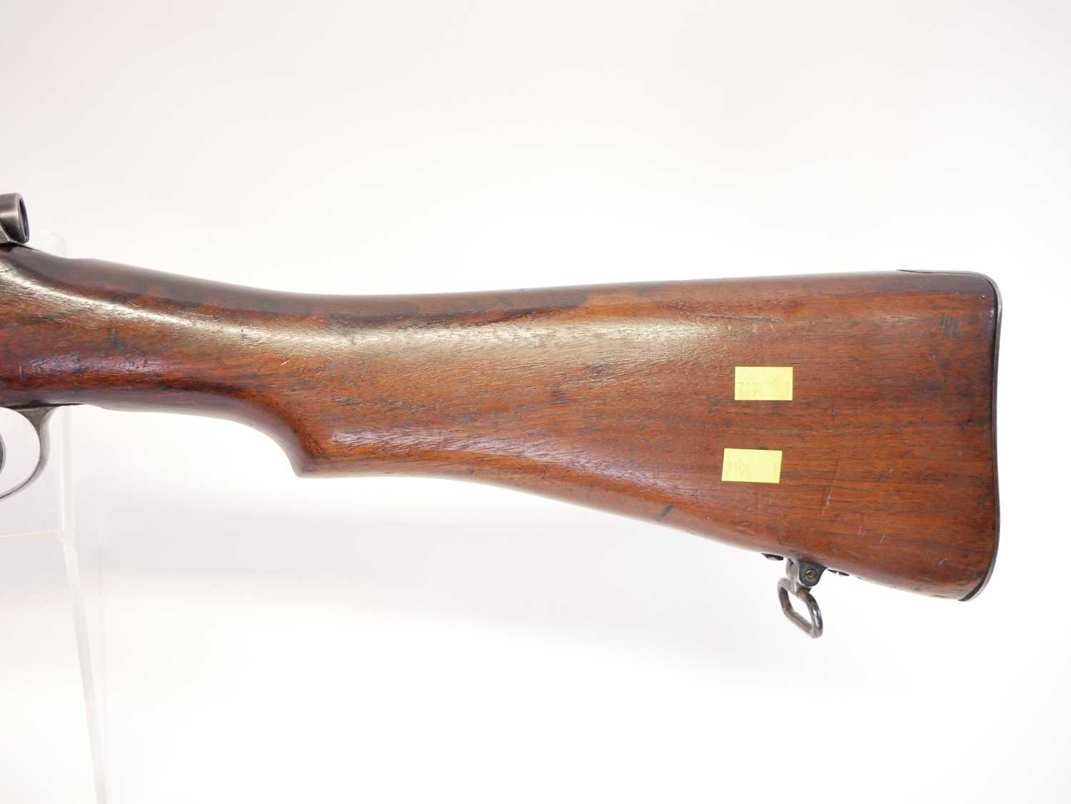 Remington Enfield P14 .303 bolt action rifle, 26 inch barrel, folding ladder sight (spring and - Image 12 of 17