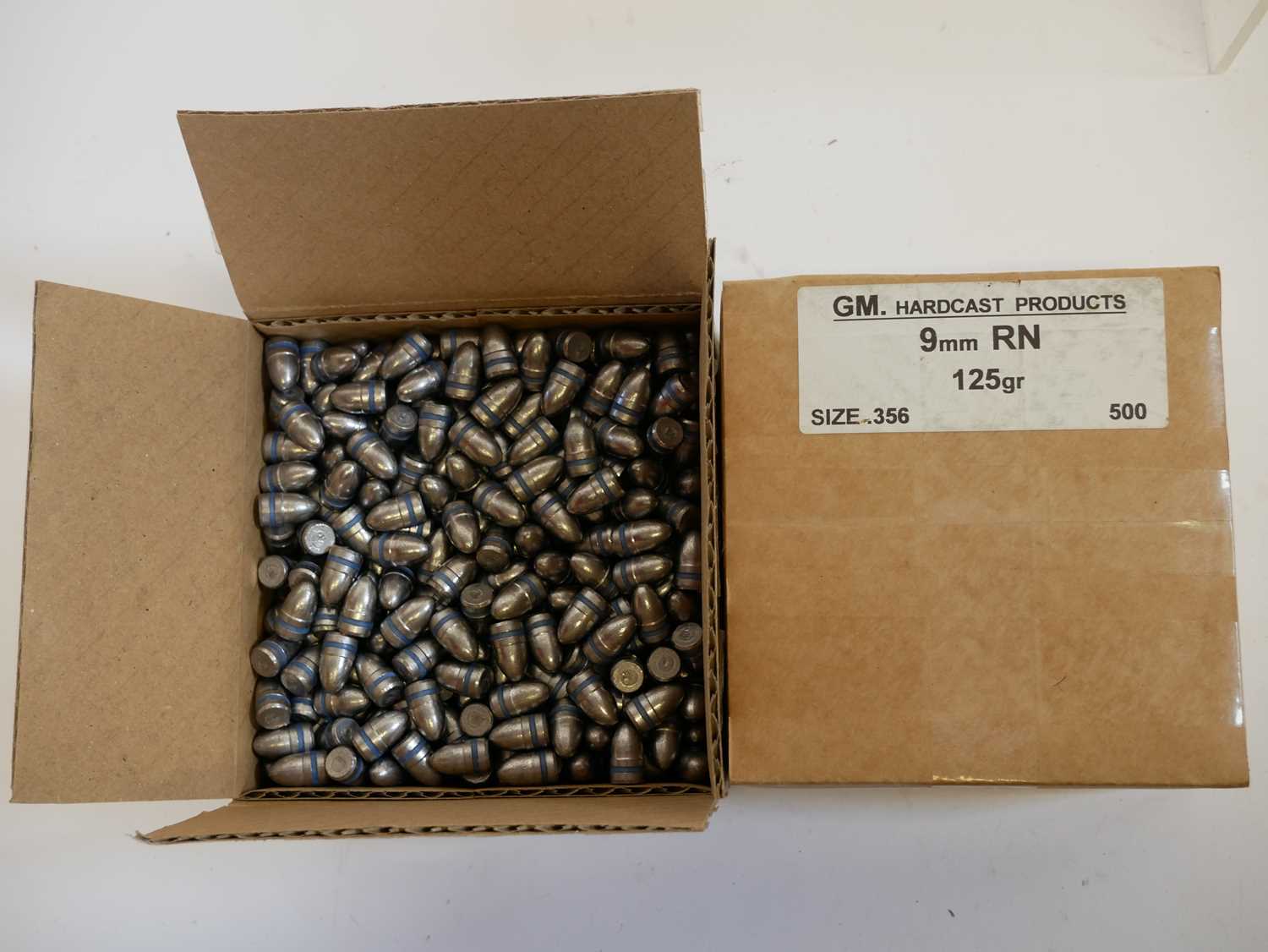 9mm GM Hard Cast bullets 125 grain size .356, approximately 1,000. - Image 2 of 2