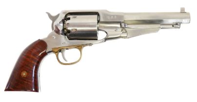Uberti .44 percussion muzzle loading revolver, made as a copy of a Remington New Model Army,