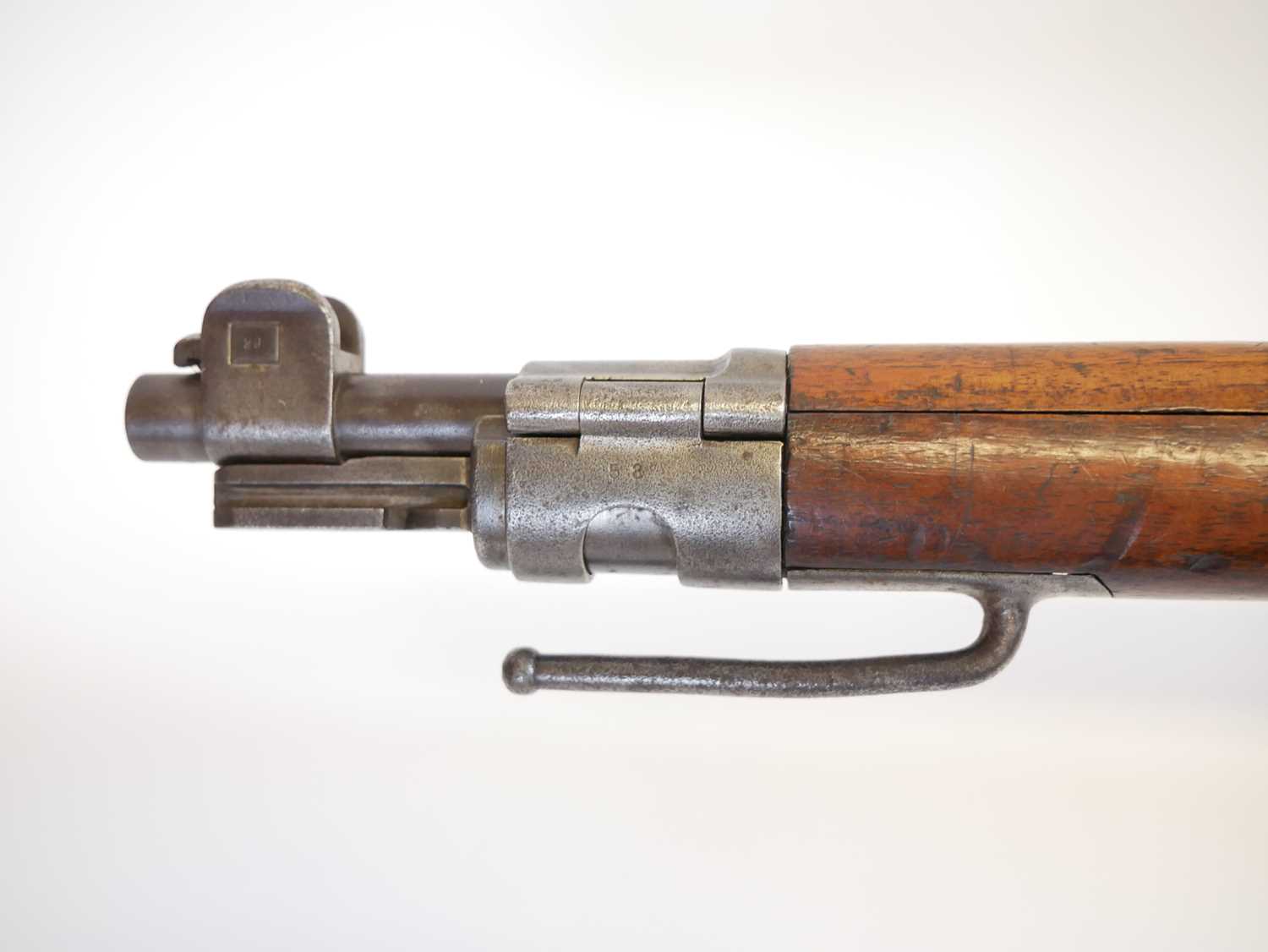 German Erfurt Mauser K98AZ 7.92mm bolt action rifle, 24ich barrel, tangent rear sight, the - Image 15 of 17