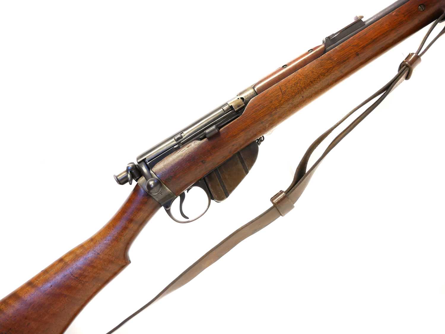 Long Lee Enfield .303 bolt action rifle, serial number 2719, 30 inch barrel with folding ladder