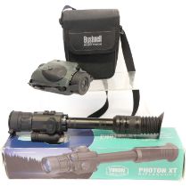 Yukon Photon XT rifle scope, with box serial number 70060191 also a Bushnell 2.5x40 night vision