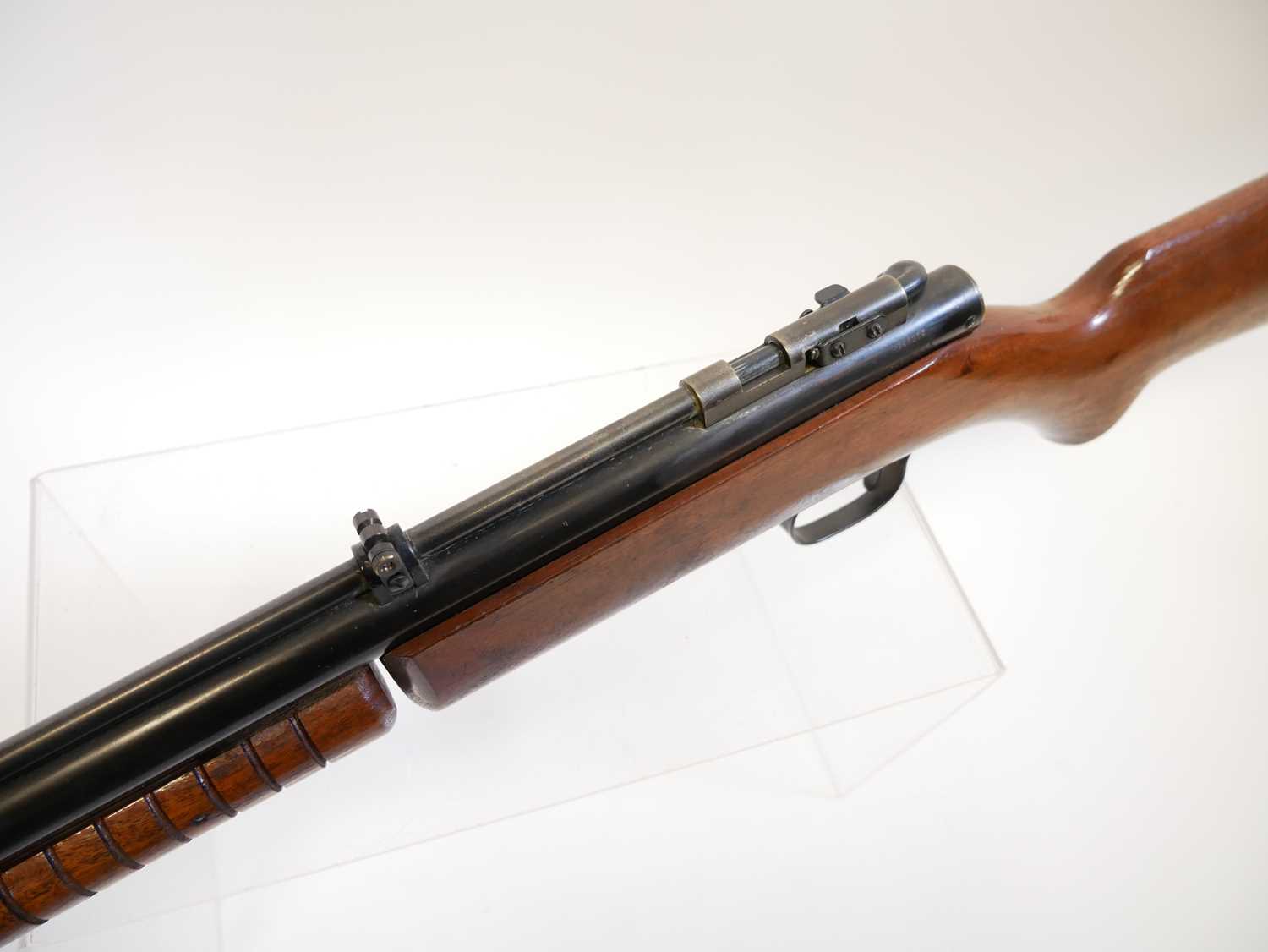 Benjamin Franklin .22 Model 312 pump up air rifle, serial number H357175, 19 inch sighted barrel. No - Image 12 of 13