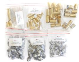 H&C Collections obsolete pistol cases and bullets, to include 12 x 11mm 73m, 10 x 12mm Broche /