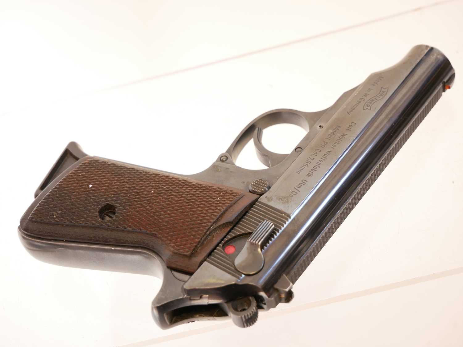 Deactivated Walther PP 7.65mm semi automatic pistol, serial number 398802, with one magazine. - Image 4 of 6