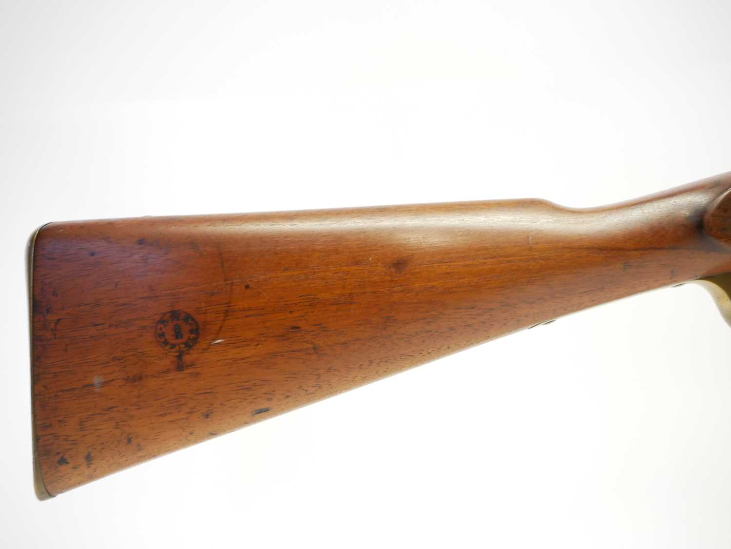 Enfield MkII* three band.577 Snider rifle, 36inch barrel fitted with bayonet lug and folding - Image 3 of 17