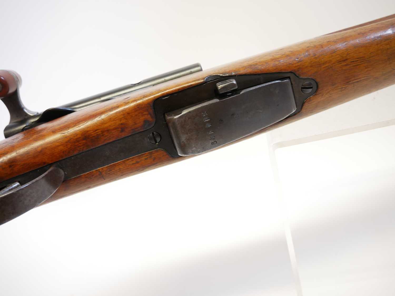 Schmidt Rubin 1896/ 1911 7.5mm straight pull rifle, matching serial numbers 314149 to barrel, - Image 11 of 20