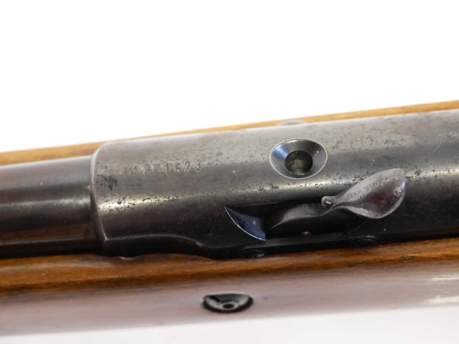 Original model 50 .22 air rifle, serial number 71371623, 18.5 inch barrel with tunnel front sight - Image 11 of 13