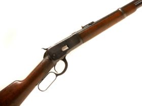 Deactivated Winchester 1892 .44 lever action saddle ring carbine 20 inch barrel, serial number