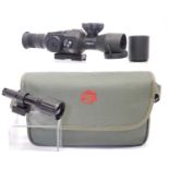 ATN X-Sight II HD 3-14x with box, instructions and carry case, also an unbranded infrared torch. The
