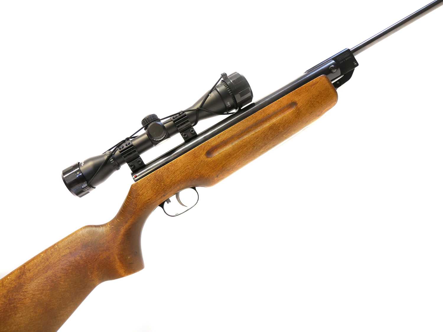 Weihrauch HW35 .22 air rifle, serial number 1478175, 16 inch break barrel, fitted with a Nikko