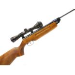Weihrauch HW35 .22 air rifle, serial number 1478175, 16 inch break barrel, fitted with a Nikko