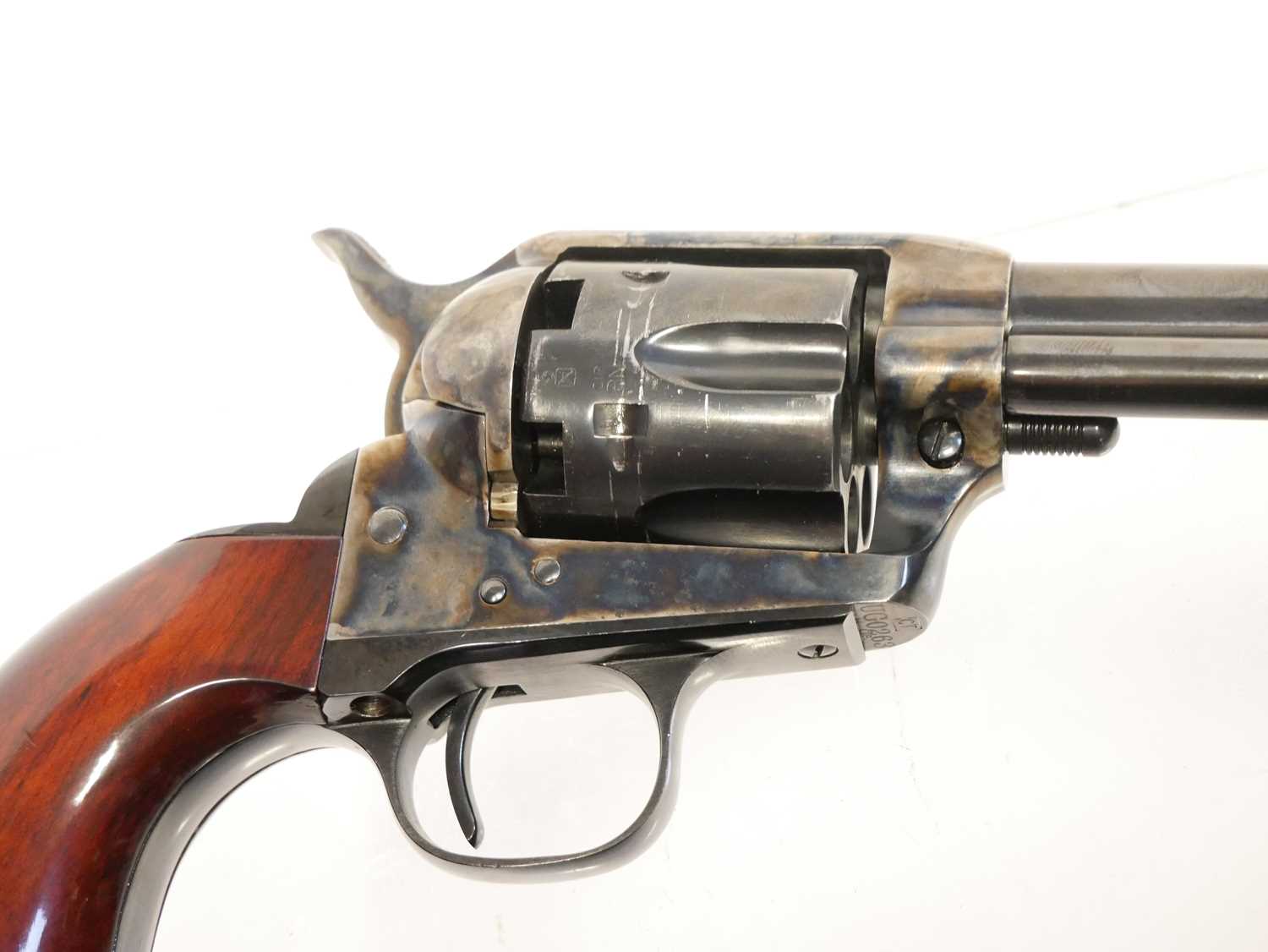 Uberti .44 percussion muzzle loading cattleman revolver, serial number UG0263, 7.5inch barrel, - Image 3 of 10