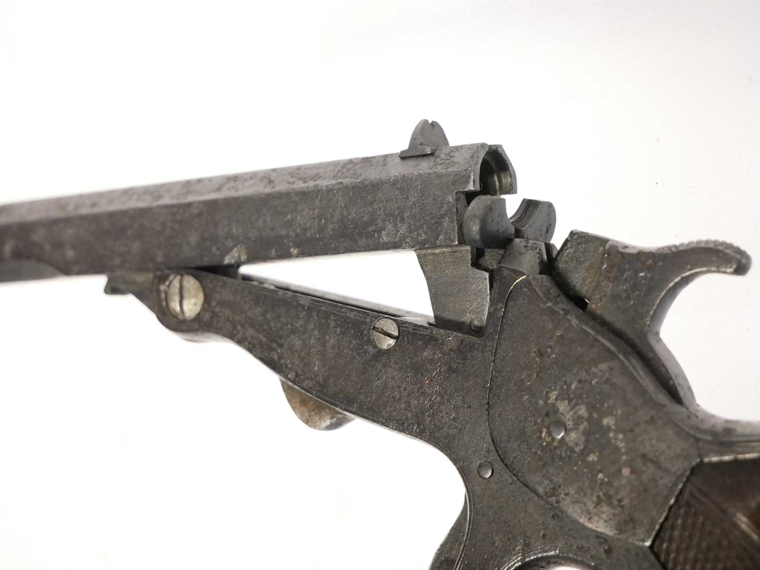 Tranter .360 rimfire single shot pistol, serial number 50573, 6inch sighted octagonal barrel, the - Image 7 of 8