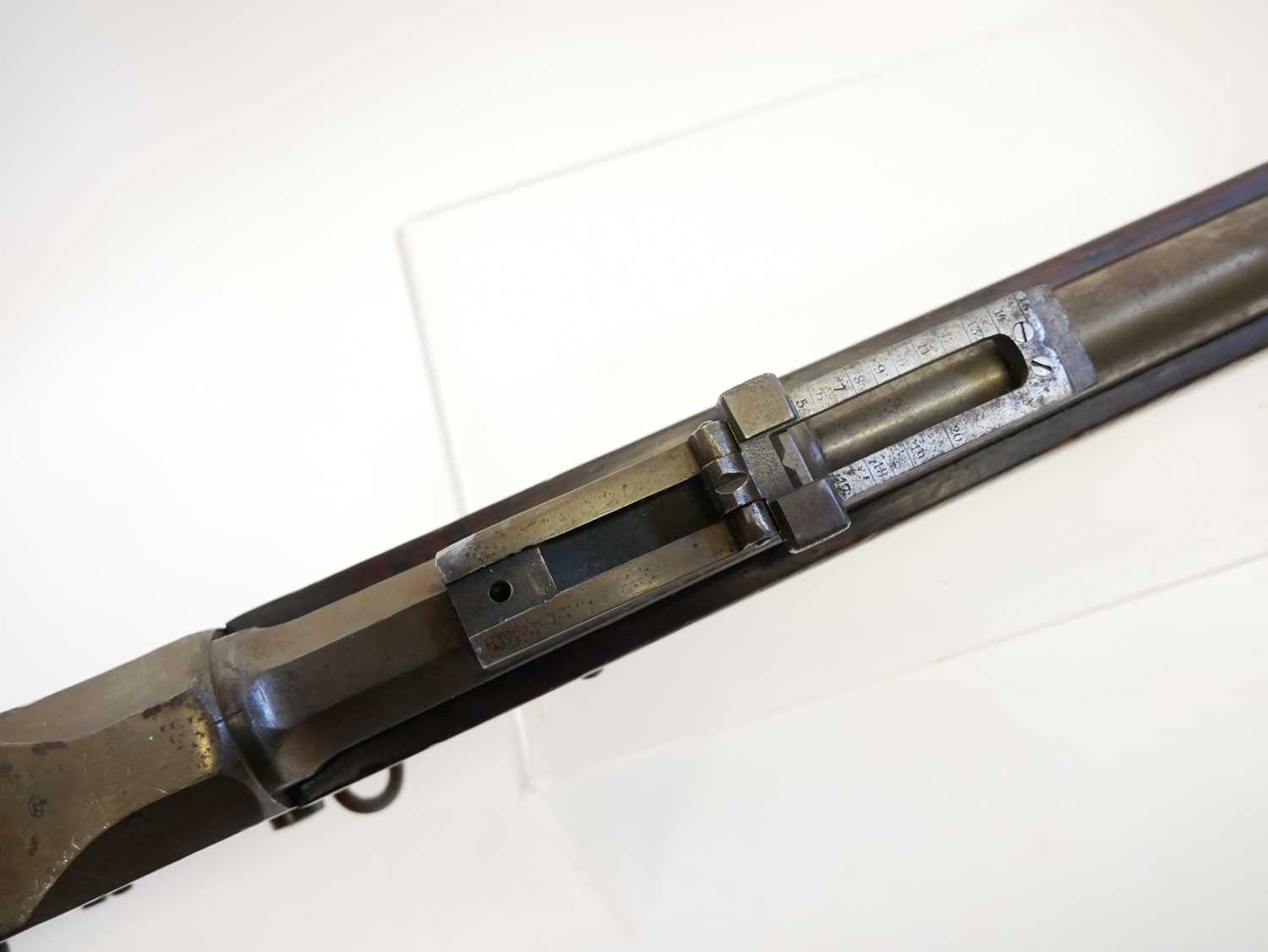 Steyr m.1885 Portuguese Guedes 8x60R rifle, serial number 4338, 32inch barrel, blocked as an early - Image 9 of 14