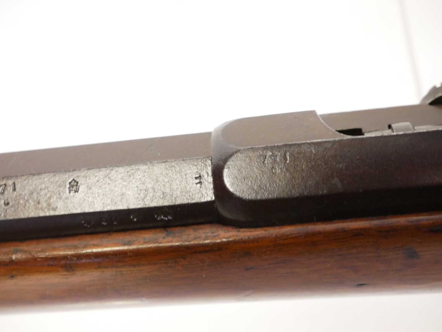 Rare British manufactured Mauser 1871 pattern 11x60R bolt action rifle, serial number 8177D, - Image 19 of 21