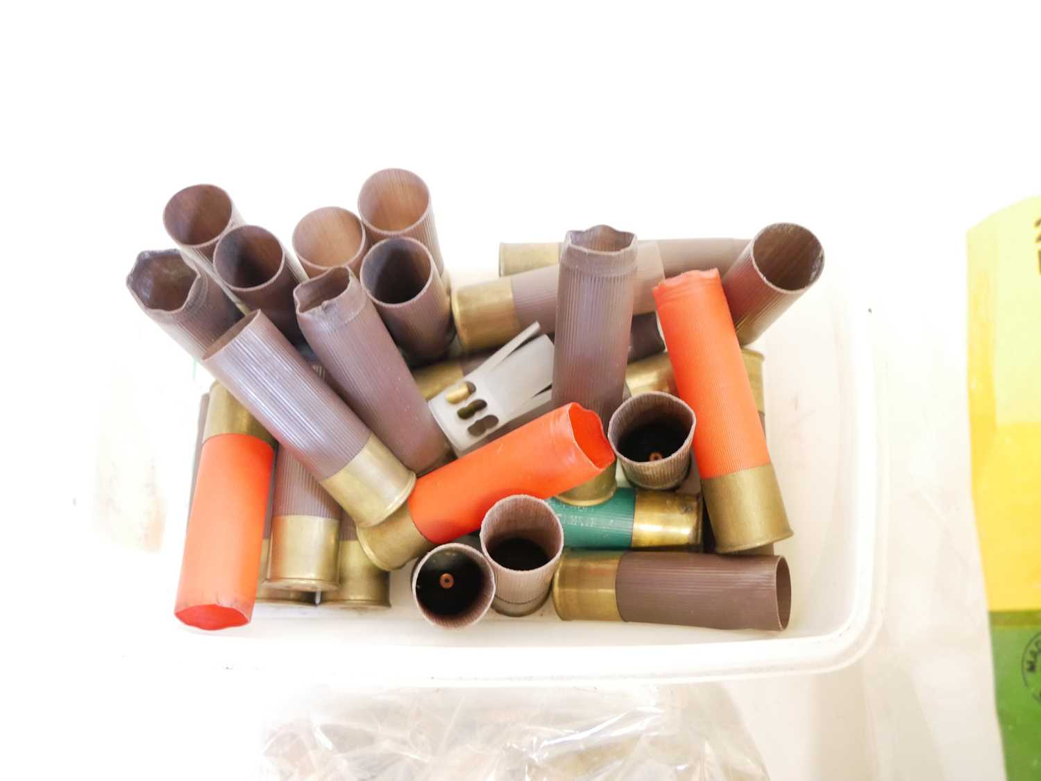 Collection of 10 bore wads, both felt and plastic, overshot cards, cases both primed and fired, - Image 6 of 7