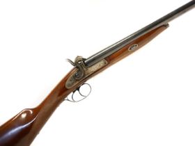 Pedersoli percussion 12 bore side by side muzzle loading shotgun, serial number 15338, 28 inch