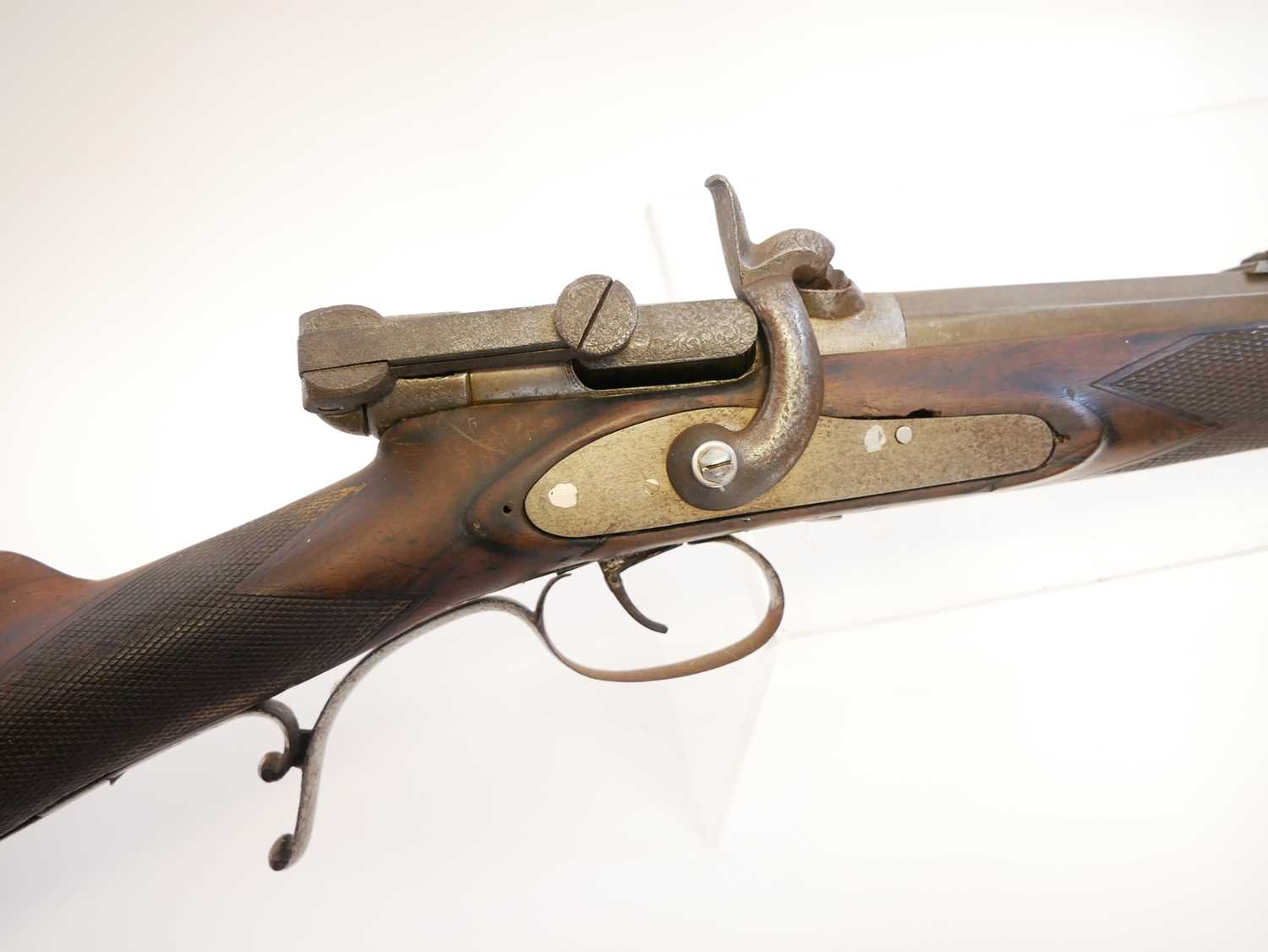 Calisher and Terry patent 52 bore percussion capping breech loading rifle, for restoration, 29inch - Image 5 of 17