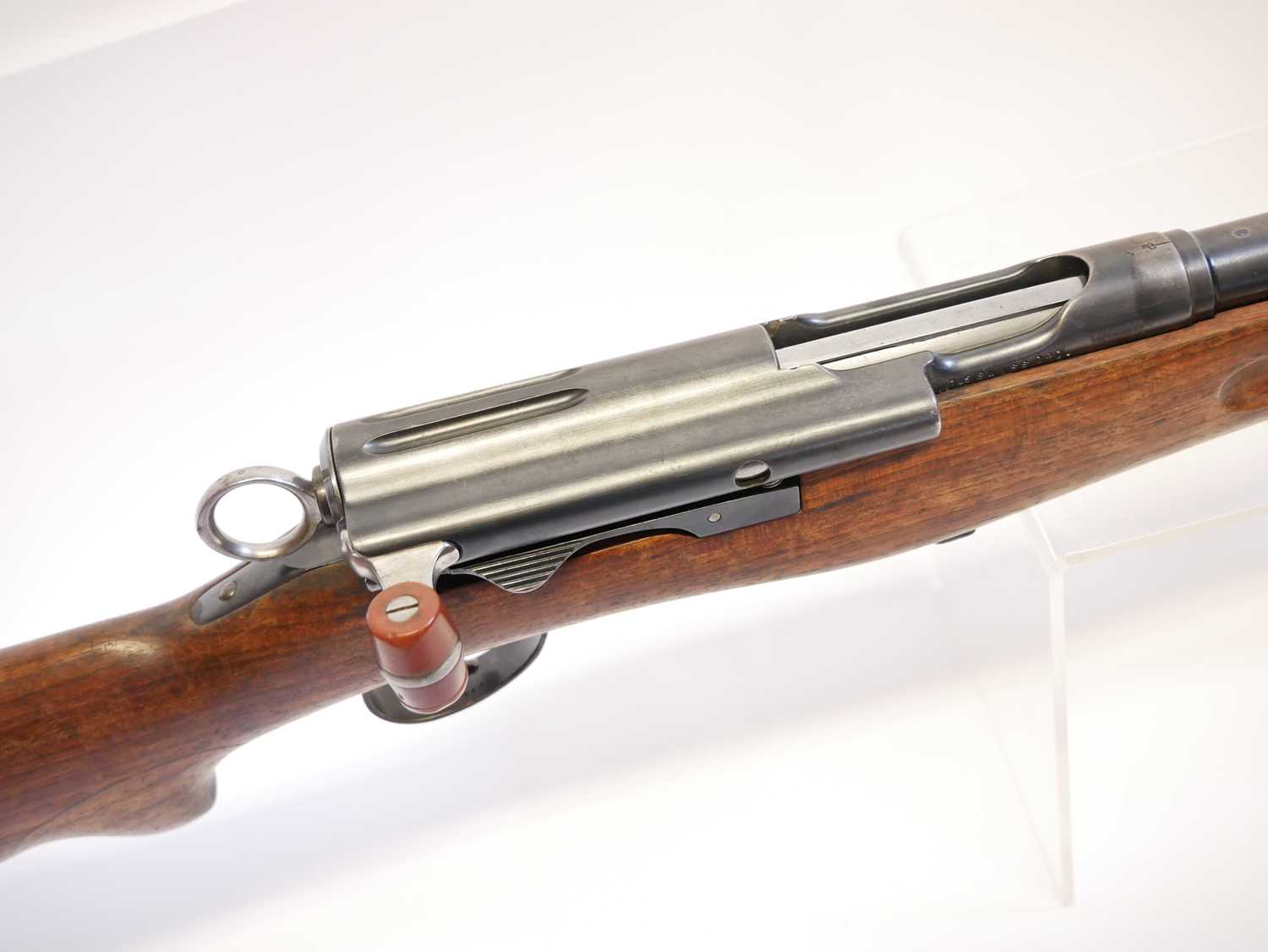 Schmidt Rubin 1896 7.5mm straight pull rifle, matching serial numbers 268510 to barrel, receiver, - Image 4 of 15
