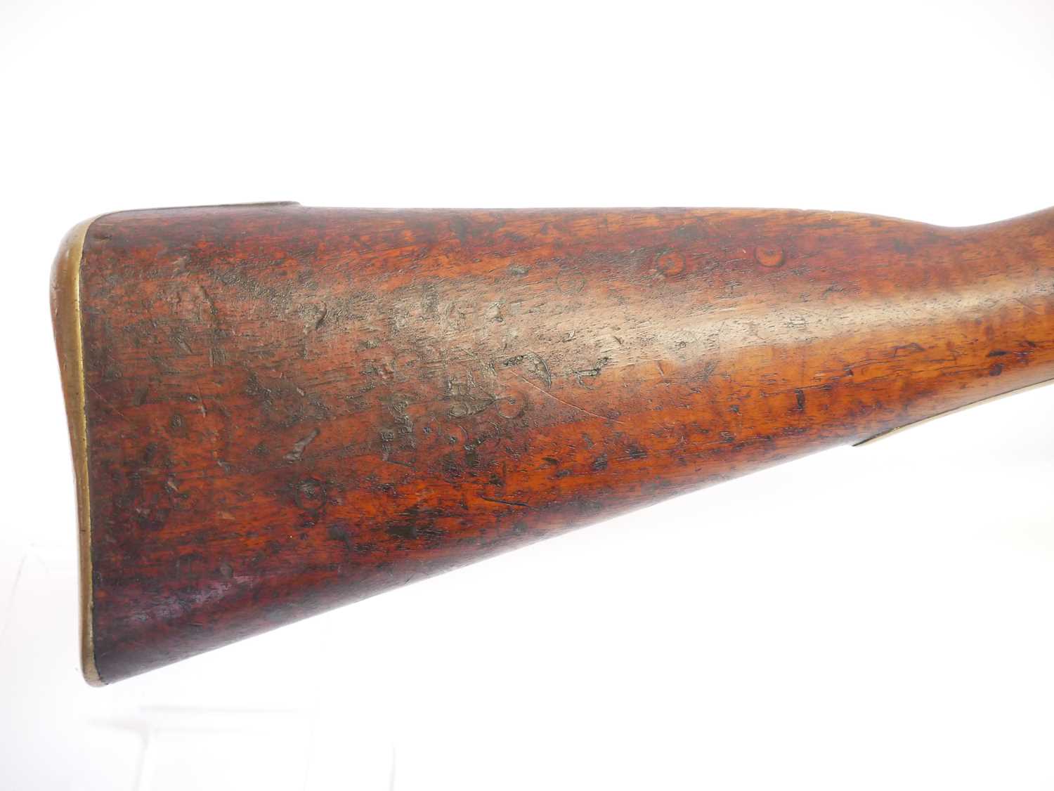 Percussion P42 .750 musket, 39inch sighted barrel, the lock stamped with a crown and VR over Tower - Image 3 of 19