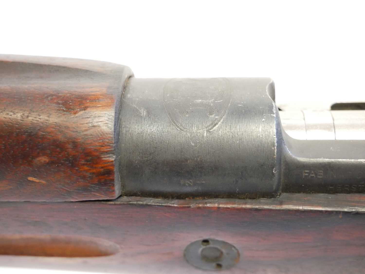 Belgian FN made Mauser .30-06 bolt action rifle, serial number 24953, the bolt with mismatched - Image 14 of 17