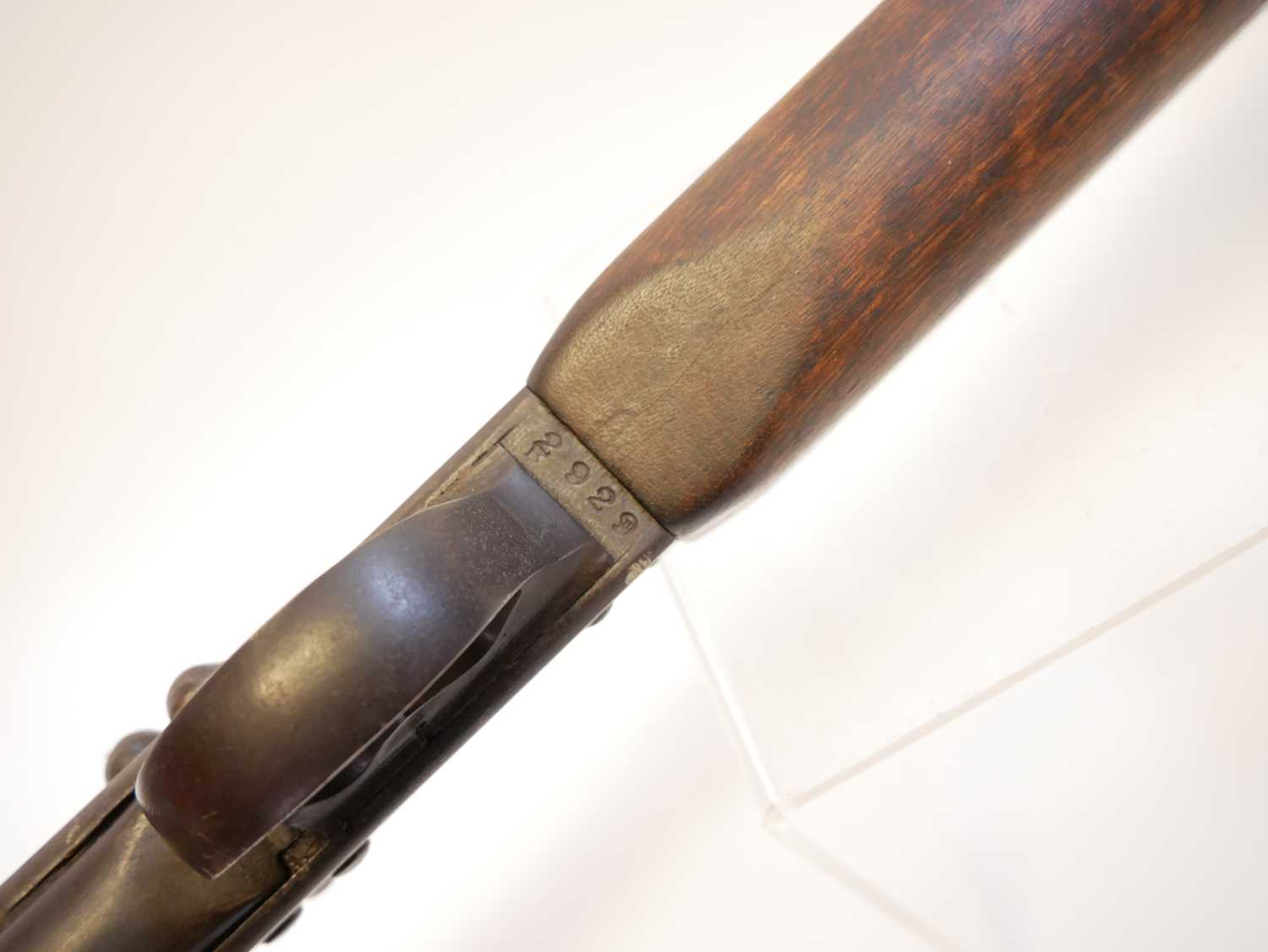 Greener MkIII 14 bore Police shotgun, serial number 2929, 25inch barrel, full length stock, the - Image 8 of 15