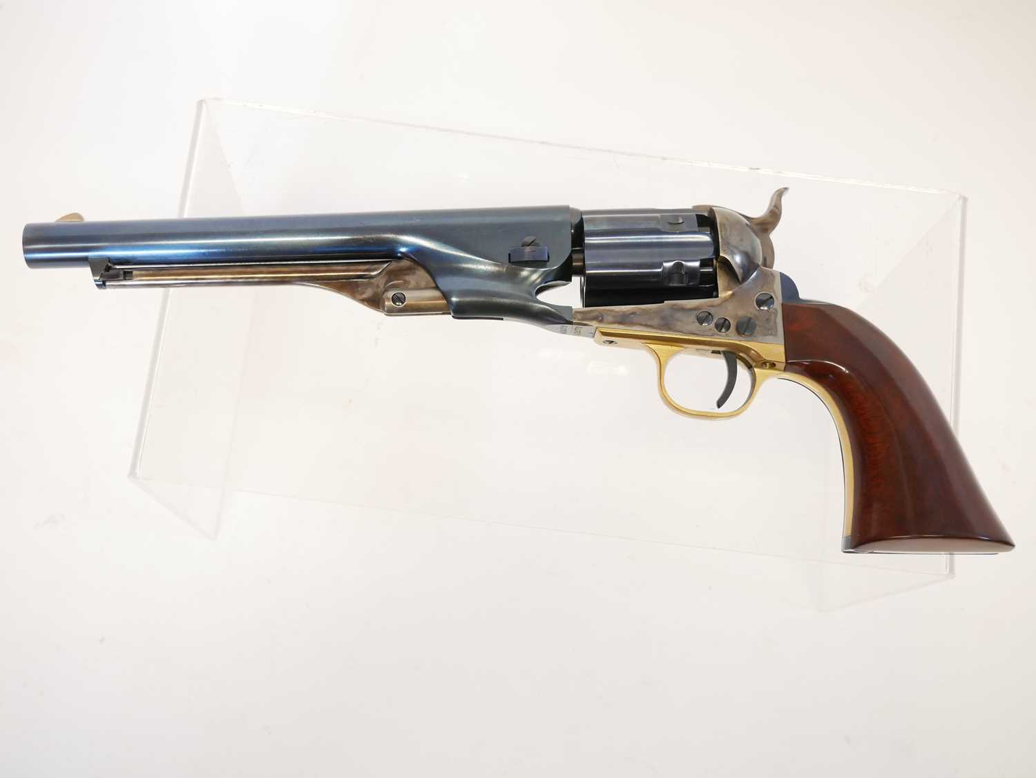 Uberti ,44 percussion muzzle loading revolver, serial number A34779, a copy of a Colt 1860 model - Image 5 of 9