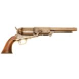 Deactivated Italian copy of a Colt Walker, 9 inch barrel, no serial number. Deactivated to current