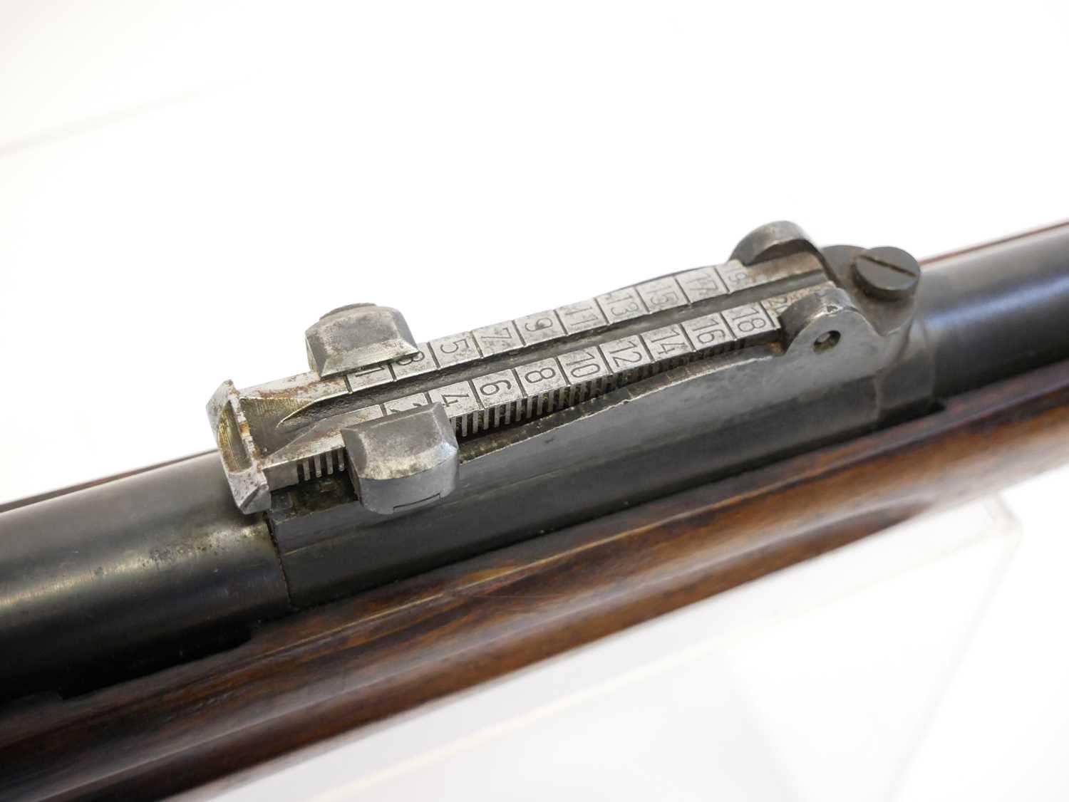 Belgian FN made Mauser .30-06 bolt action rifle, serial number 06232, 24inch barrel with tangent - Image 8 of 13