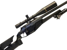 Blazer model R93 UIT .308 straight pull rifle, serial number 9/54233, 26inch fluted heavy profile