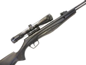 Stoeger RX40 .177 air rifle, serial number STG2232208, 17.5 inch barrel, fitted with a Stoeger 3-