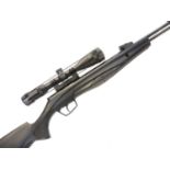 Stoeger RX40 .177 air rifle, serial number STG2232208, 17.5 inch barrel, fitted with a Stoeger 3-