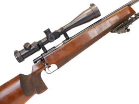 Anschutz .22 Model Match 54 bolt action rifle, serial number 111294, 26inch heavy profile barrel,