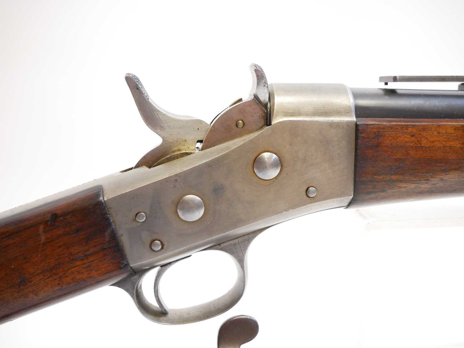 Danish Remington 11.7x51R M.1867 rolling block rifle, serial number 61233, 35inch barrel secured - Image 4 of 17