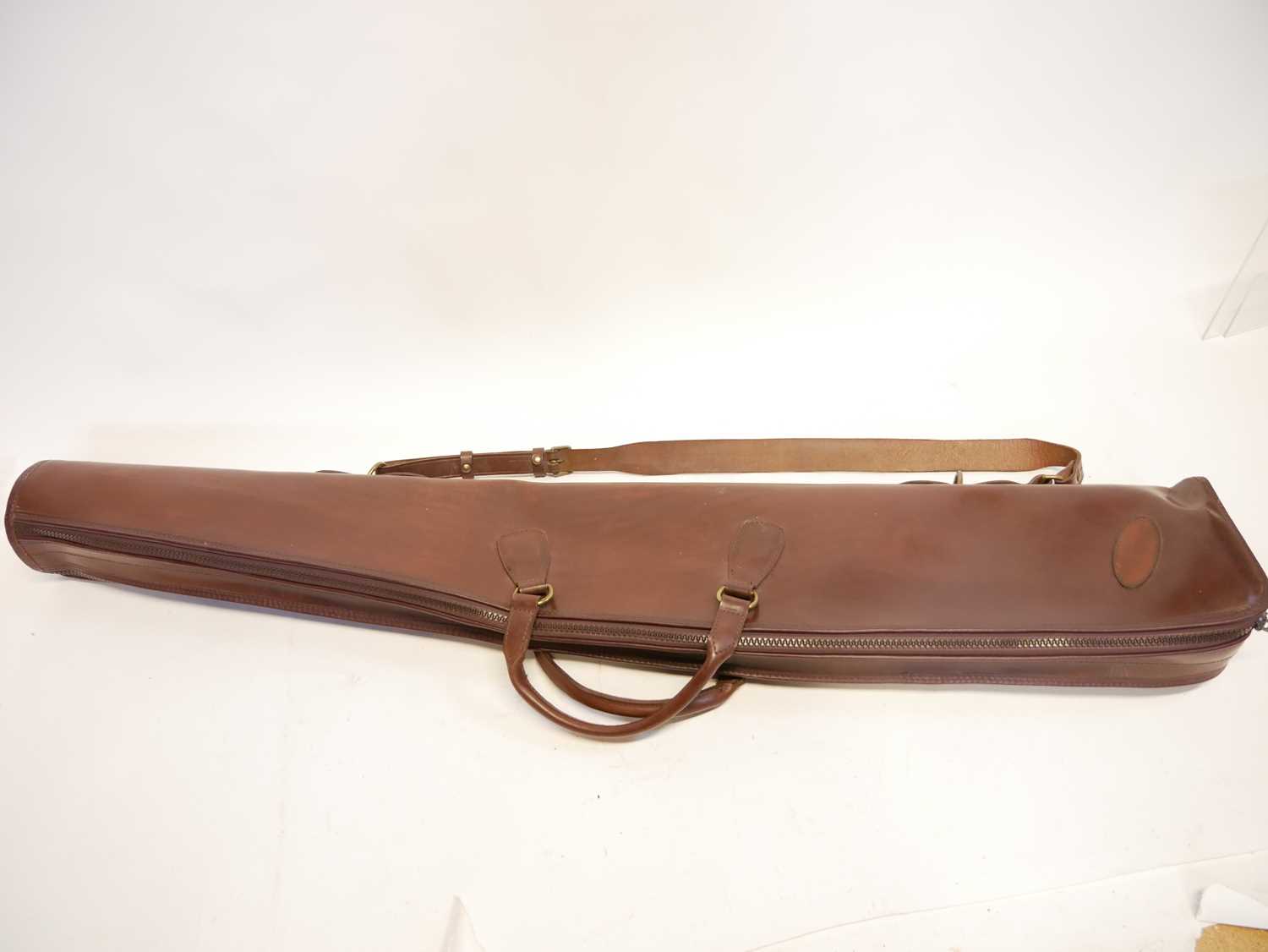 Good quality leather double gun slip 124cm overall length - Bild 4 aus 7