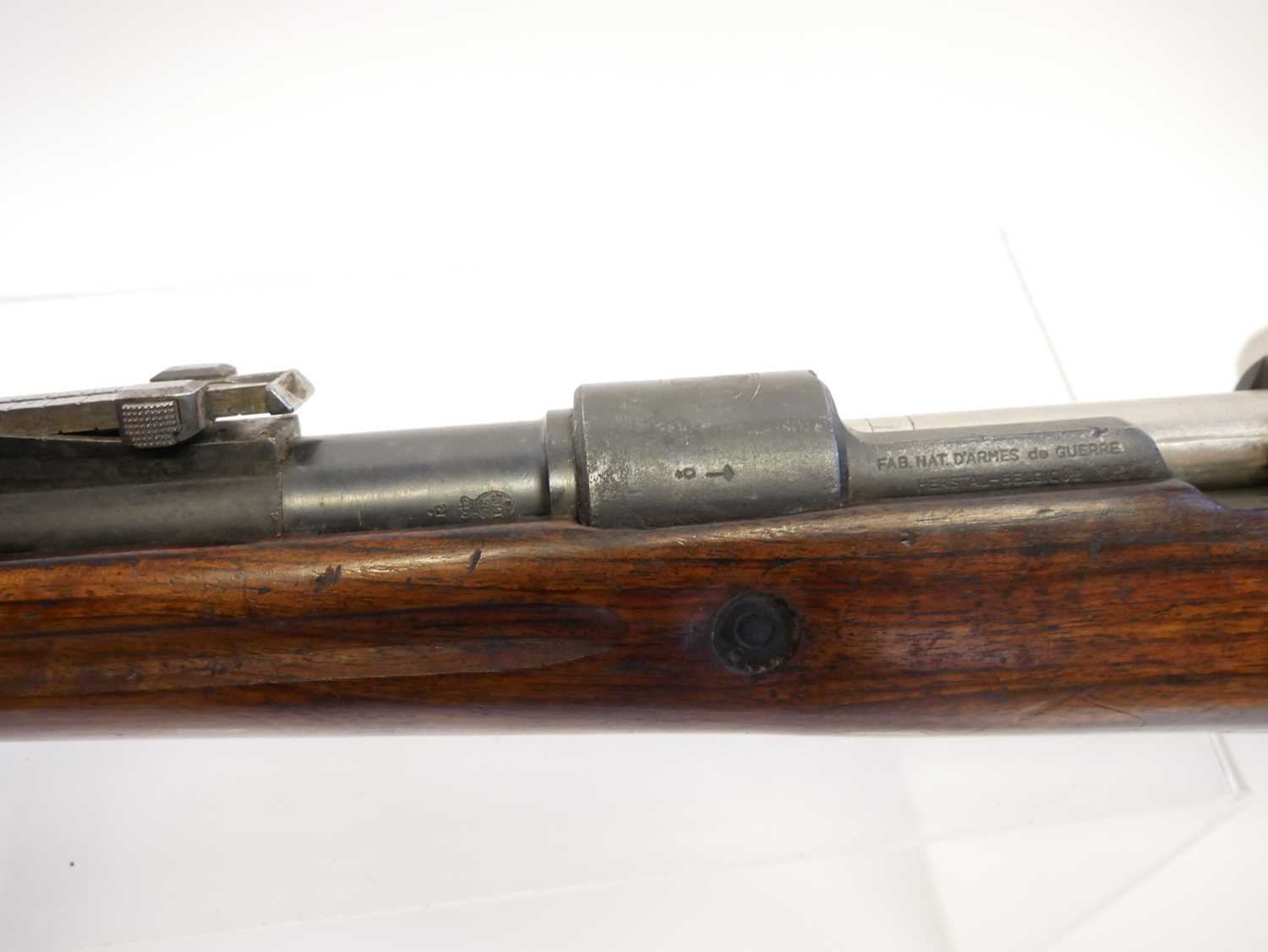 Belgian FN made Mauser .30-06 bolt action rifle, serial number 06232, 24inch barrel with tangent - Image 12 of 13